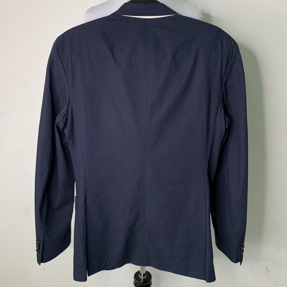 Alessandro Cantarelli Men's Blue Cotton Blend 3 Button Blazer Jacket Size 48 - Picture 8 of 13